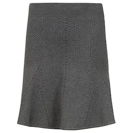 Sandro-Sandro Fit And Flare Mini Skirt-Grey