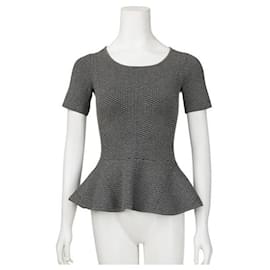 Sandro-Top peplum texturizado Sandro-Gris