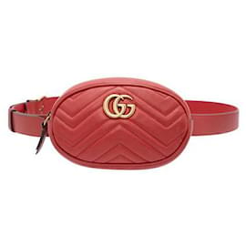 Gucci-Gucci Gg Marmont Belt Bag-Red