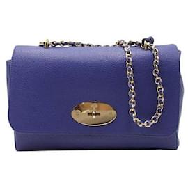 Mulberry-Mulberry Electric Blue Lily Shoulder Bag with Chain-Blue