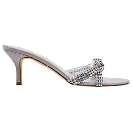 Autre Marque-Zeitgenössische Designer-Sandale mit lila Twist-Diamanten-Andere