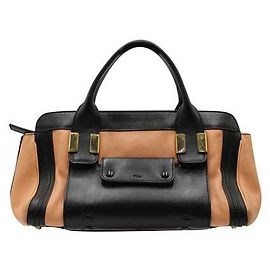 Chloé Chloe Peach and Black Little Alice Handbag Peach