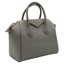 Givenchy-Givenchy Light Grey Antigona Bag-Grey