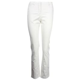 Loro Piana-Loro Piana Bianco/ Jeans elasticizzati color avorio-Crudo