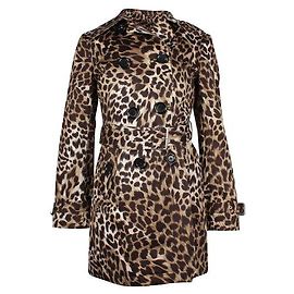 Michael Michael Kors Leopard Print Trench Coat Other
