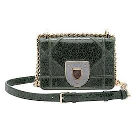 Dior-Bolsa Dior Verde Deerskin Diorama Club-Verde