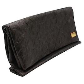 Louis Vuitton-Louis Vuitton argento scuro/ Pochette Fold Metallizzata Marrone-Bronzo