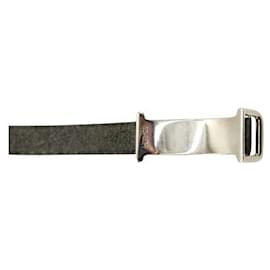 Hermès-HERMÈS Black Leather Wrap Bracelet With Silver-Tone Hardware-Black