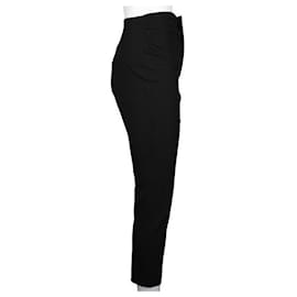 Jacquemus-Jacquemus Black Pants with Side Ruching-Black