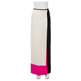 Autre Marque-Roksanda Ilincic Colorblock Silk Maxi Skirt-Multiple colors