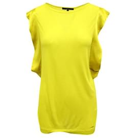 Gucci-Gucci Yellow Top With Silk Sleeves-Yellow
