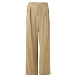 Hermès-Pantalones jogger Hermes plisados-Beige