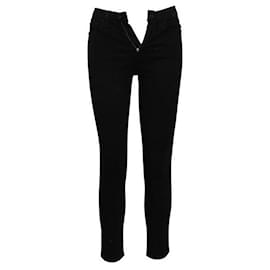Autre Marque-Calça jeans skinny de cintura alta Nina preta de designer contemporâneo-Preto