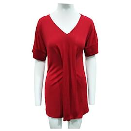 Balenciaga-Balenciaga Mini Vestido Vermelho/Túnica-Vermelho