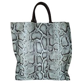 Bolso tote de piel de serpiente Giorgio Armani Otro