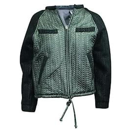 Isabel Marant-Isabel Marant Chaqueta bomber acolchada metalizada-Negro