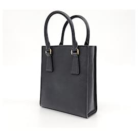 Prada-Prada Saffiano Lux cabas et sac à bandoulière (1BA358)-Noir