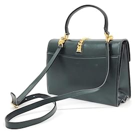 Gucci-Gucci Sylvia 1969 Bolsa de asa superior (602781)-Verde