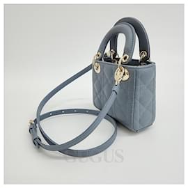 Christian Dior-Christian Dior  Cannage Micro Lady Bag-Blue