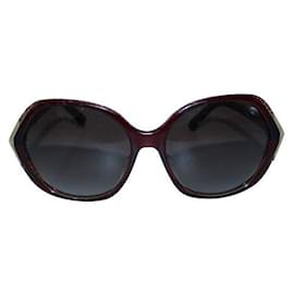 Fendi-Fendi gafas de sol redondas en marrón y dorado-Castaño