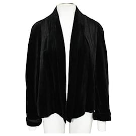 Reformation-Chaqueta negra con volantes de Reformation-Negro