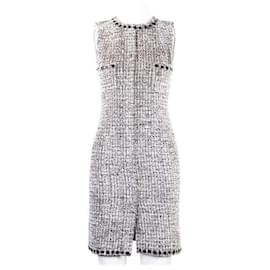 Chanel-Vestido sem mangas CHANEL Tweed-Preto