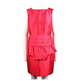 Autre Marque-CONTEMPORARY DESIGNER Red Metallic Dress-Red