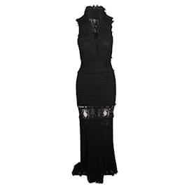 Autre Marque-CONTEMPORARY DESIGNER Black Evening Dress-Black