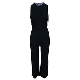 Reformation-Reformation Black Jumpsuit With Side Cutouts-Black