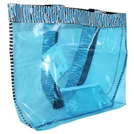 Missoni-Transparente Tragetasche von Missoni Beachwear-Blau