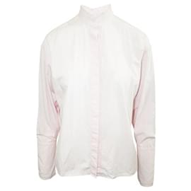 Autre Marque-Dion Lee Pink Shirt with Raw Hem Collar-Pink