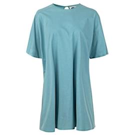 Balenciaga-Balenciaga Oversized Boxy Top-Turquoise