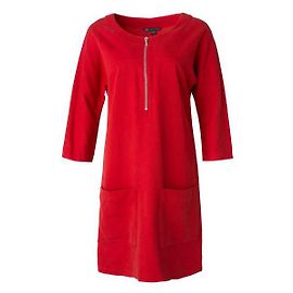 Armani Exchange CONTEMPORARY DESIGNER Robe à fermeture éclair et poche à bulles Rouge