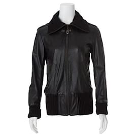 Autre Marque-CONTEMPORARY DESIGNER Leather Jacket-Black