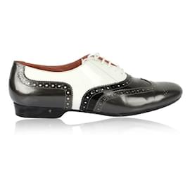 Autre Marque-DESIGNER CONTEMPORAIN Chaussures Oxford noires-Noir