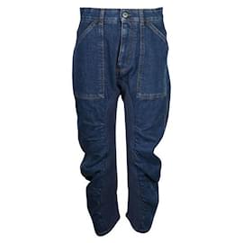 Stella Mc Cartney-Stella McCartney Blue Denim Jeans com painel interno-Azul