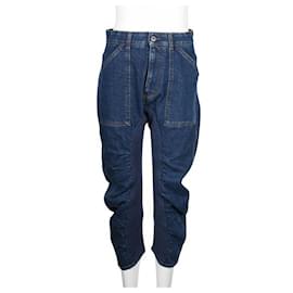 Stella Mc Cartney-Stella Mccartney Blaue Denim-Jeans mit Inneneinsatz-Blau