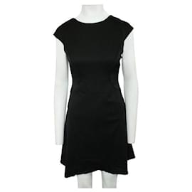 Autre Marque-CONTEMPORARY DESIGNER Black Flare Dress-Black