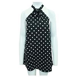 Reformation-Vestido a media pierna Reformation Polkadot-Negro