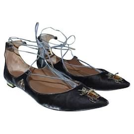 Autre Marque-Zapatos planos de diseño contemporáneo marrón Christy Fauna-Castaño