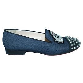 Christian Louboutin Denim Intern Mocassini con borchie Altro