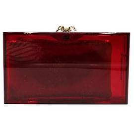Charlotte Olympia-Charlotte Olympia Rote Spinnen-Clutch-Rot