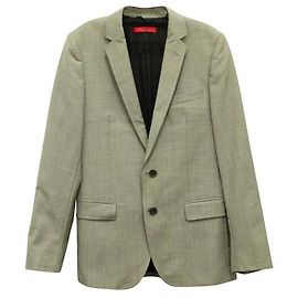 Hugo Boss Alko/Blazer Heise Red Label con stampa in bianco e nero Nero