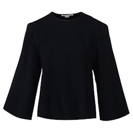 Stella Mc Cartney-Jersey con manga recortada de Stella Mccartney-Negro