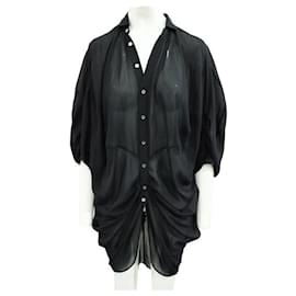 Junya Watanabe-Abito drappeggiato nero oversize di Junya Watanabe-Nero