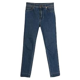 Louis Vuitton-Jeans blu Louis Vuitton con tasca posteriore monogramma-Blu