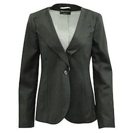 Autre Marque-Contemporary Designer Grey Wool Jacket-Grey