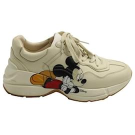 Gucci-Gucci Disney x Gucci Mickey Mouse Rhyton Sneakers-Cream