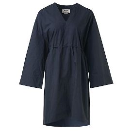 Acne Studios Mali Poplin Gown Navy blue