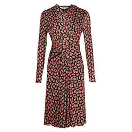 Diane Von Furstenberg-Kleid mit Paisley-Muster-Schwarz